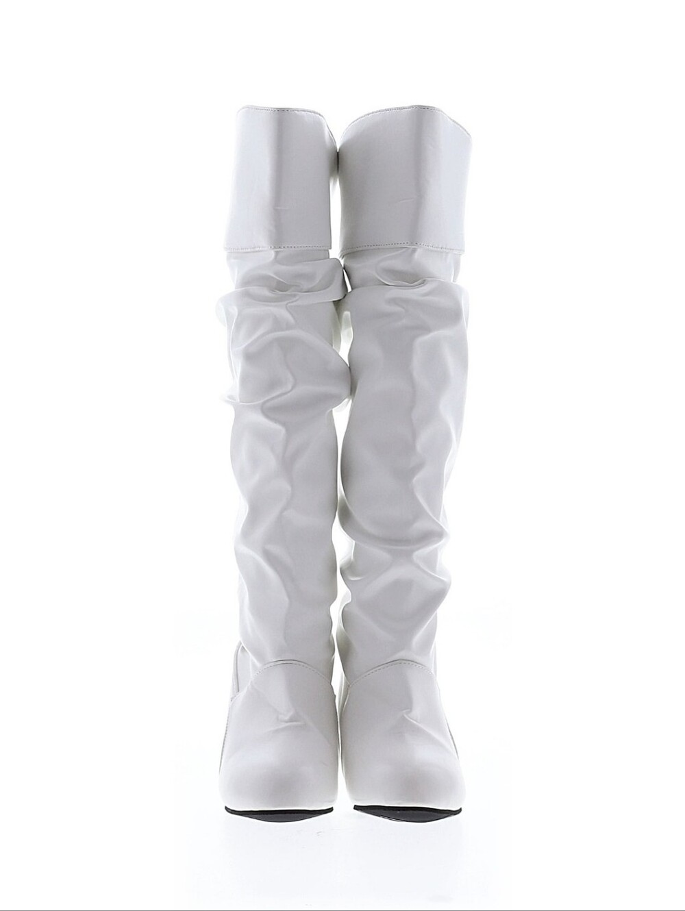 Source Unknown White Over-the-Knee Slouch Boots